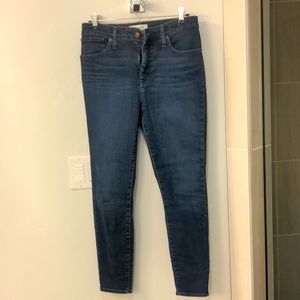 Madewell Hayes Wash Curvy High Rise Skinny 29P